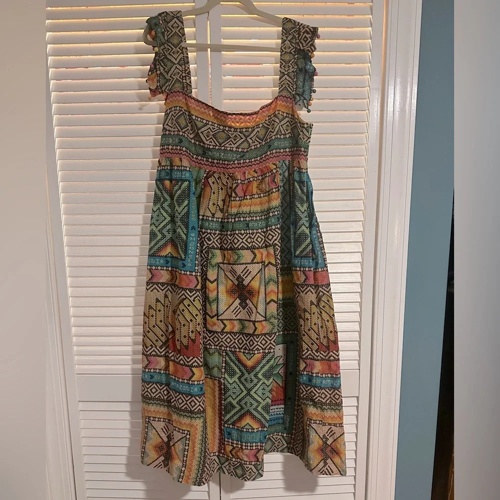 FARM Rio Colorful Geometric Midi Dress - Picture 5 of 11